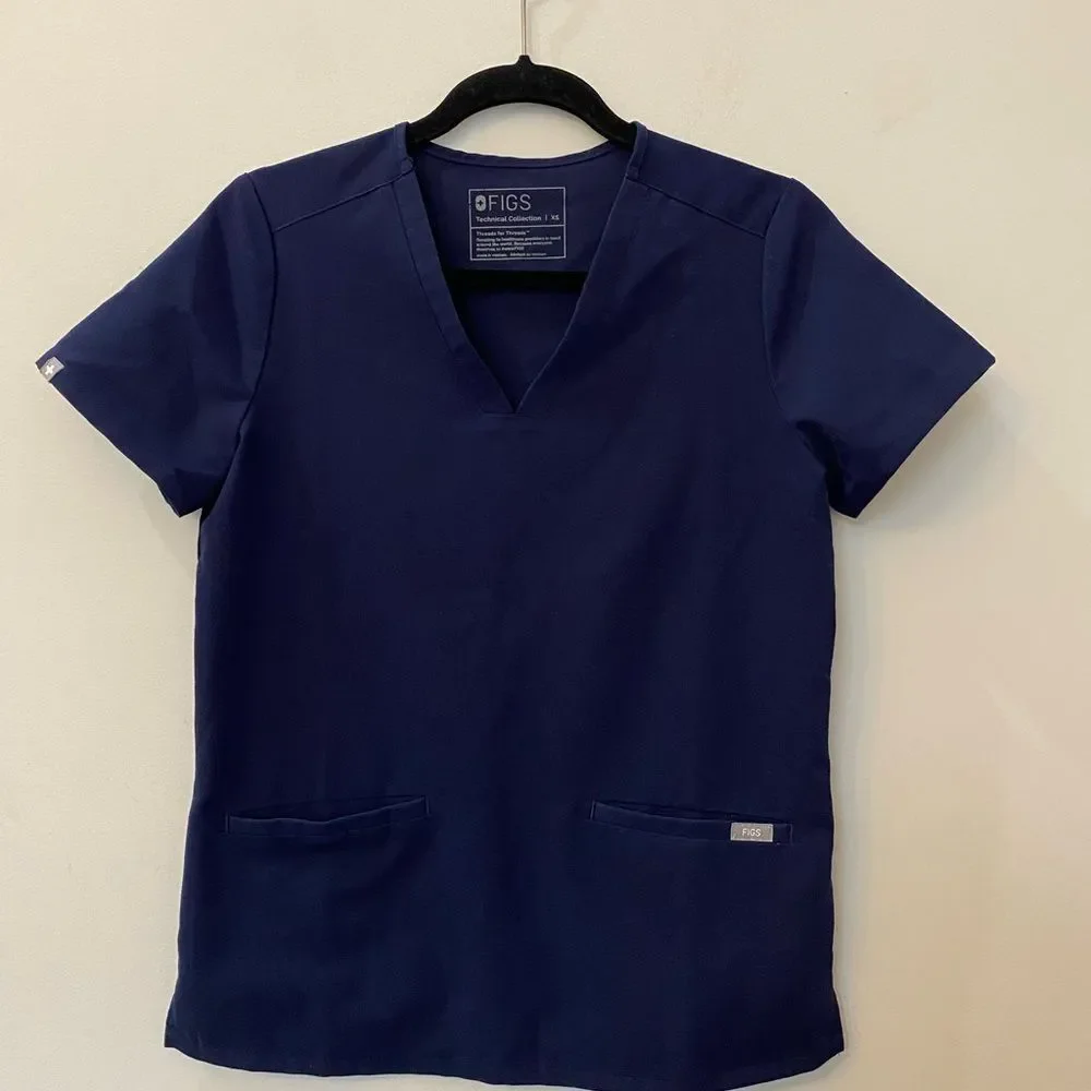 Figs Technical Collection Scrub Navy Blue Size XS